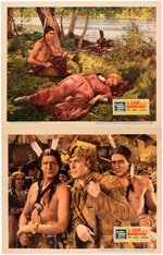 RANDOLPH SCOTT "THE LAST OF THE MOHICANS" LOBBY CARD LOT.