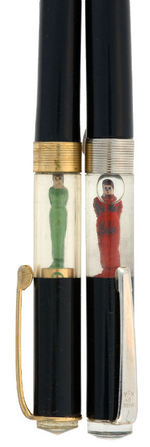 WWII ERA MECHANICAL PENCILS REVEALING "KILROY WAS HERE" PREGNANT LADIES.