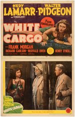 HEDY LAMARR "WHITE CARGO" LOBBY CARD SET.