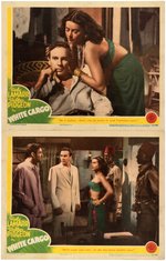 HEDY LAMARR "WHITE CARGO" LOBBY CARD SET.