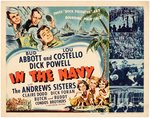 ABBOTT & COSTELLO "IN THE NAVY" TITLE CARD.