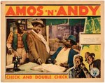 AMOS 'N' ANDY "CHECK AND DOUBLE CHECK" LOBBY CARD.