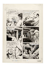 "JOHN WAYNE ADVENTURE COMICS" #17 ORIGINAL ART FOR FULL COMIC BOOK STORY.