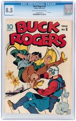 "BUCK ROGERS" #6 SEPTEMBER 1943 CGC 8.5 VF+.