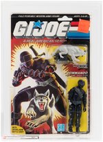 "G.I. JOE - A REAL AMERICAN HERO" COMMANDO SNAKE EYES SERIES 4/36 BACK AFA 80 NM.