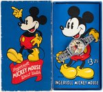 "INGERSOLL MICKEY MOUSE WRIST WATCH" BOXED FALL 1937 VERSION.