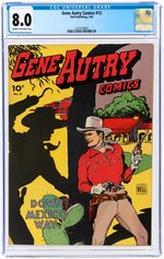 "GENE AUTRY COMICS" #12 FEBRUARY 1944 CGC 8.0 VF.