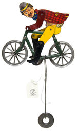 CHARLIE CHAPLIN ON BICYCLE RIDING TOY.