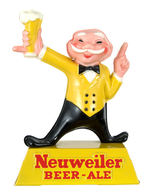 "NEUWEILER BEER-ALE" FIGURAL DISPLAY.