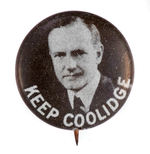 SMALL LITHO  VERSION "KEEP COOLIDGE."