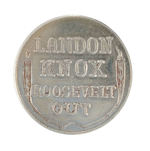 "LANDON KNOX ROOSEVELT OUT" SCARCE TOKEN.