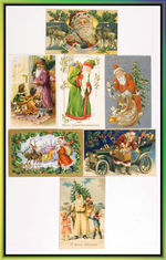 SANTA CLAUS POSTCARDS.