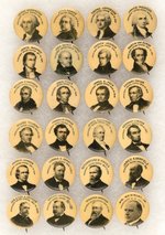 FIRST EVER BUTTON SET OF PRESIDENTS FROM 1897 BY W&H IN HIGH GRADE.