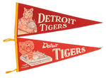 "DETROIT TIGERS" BRIGGS/TIGER STADIUM PENNANTS.