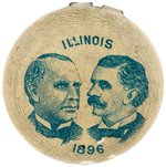 McKINLEY AND TANNER 1896 ILLINOIS COATTAIL LITHO.