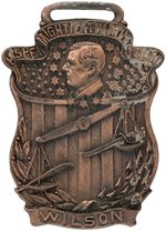 WILSON "HIS PEN MIGHTIER THAN THE SWORD" WATCH FOB.