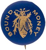 McKINLEY "SOUND MONEY" GOLD BUG BUTTON.