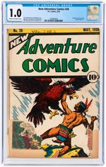 "NEW ADVENTURE COMICS" #26 MAY 1938 CGC 1.0 FAIR.