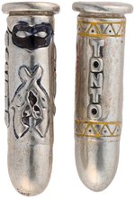 LONE RANGER & TONTO LIMITED EDITION PURE SILVER INTERCHANGEABLE BULLET RING.