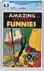 "AMAZING MYSTERY FUNNIES" VOL. 2 #9 SEPTEMBER 1939 CGC 6.5 FINE+.