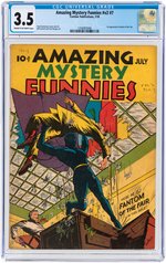 "AMAZING MYSTERY FUNNIES" VOL. 2 #7 JULY 1939 CGC 3.5 VG- (FIRST FANTOM OF THE FAIR).