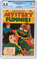 "AMAZING MYSTERY FUNNIES" VOL. 2 #2 FEBRUARY 1939 CGC 5.5 FINE-.