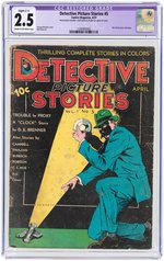 "DETECTIVE PICTURE STORIES" #5 APRIL 1937 CGC RESTORED 2.5 SLIGHT (C-1) GOOD+.