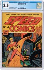 "SPEED COMICS" #4 JANUARY 1940 CGC 3.5 VG-.