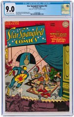 "STAR SPANGLED COMICS" #52 JANUARY 1946 CGC 9.0 VF/NM.