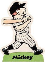 "MICKEY" MANTLE LAUGHLIN SUPER STAND-UPS STANDEE (ARTIST-SIGNED).