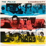 THE POLICE SIGNED "SYNCHRONICITY" LP ALBUM COVER.