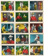 "THE LONE RANGER COLOR PICTURE TRADING CARDS" NEAR FULL SET WITH SLEEVES.