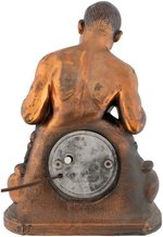 "JOE LOUIS - WORLD CHAMPION" METAL BOXING CLOCK.