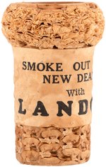 "SMOKE OUT THE NEW DEAL WITH LANDON" CORN COB PIPE.