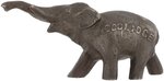 "COOLIDGE/DAWES" FIGURAL ELEPHANT PAPER WEIGHT.