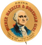 NEFF BROS. BREWING CO. DENVER RARE BUTTON FOR BEERS SHOWING WASHINGTON.