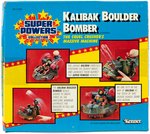 SUPER POWERS CARDED KALIBAK FIGURE AND BOXED BOULDER BOMBER.