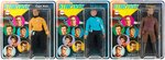 “STAR TREK” MEGO FIGURE TRIO ON CARDS.