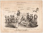 "THE GRAVE OF THE UNION" MERCILESS 1864 PRINT FEATURING LINCOLN.