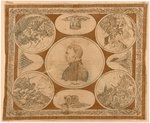 RARE ZACHARY TAYLOR 1848 PORTRAIT BANDANA.