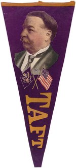 SCARCE "TAFT" VERTICAL FORMAT PORTRAIT PENNANT.