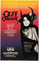 OZZY OZBOURNE 1982 "DIARY OF A MADMAN TOUR" INDIANA CONCERT POSTER.