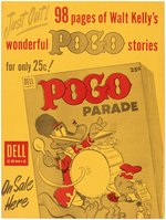 "POGO PARADE" COMIC BOOK PROMOTIONAL SIGN.