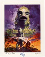 "CREATURE FROM THE BLACK LAGOON" CAST-SIGNED PRINT.