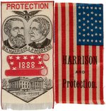 HARRISON AND MORTON PAIR OF CAMPAIGN RIBBONS INCLUDING WOVEN SILK JUGATE.