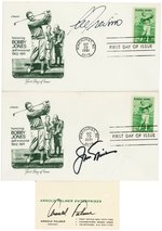 GOLF LEGENDS PALMER, NICKLAUS & TREVINO SIGNED TRIO.