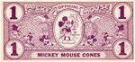 "MICKEY MOUSE CONES" RARE PREMIUM MONEY LOT (COLOR VARIETY).