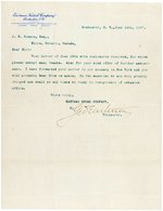 EASTMAN KODAK FOUNDER GEORGE EASTMAN SIGNED LETTER.