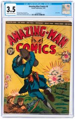 "AMAZING-MAN COMICS" #8 DECEMBER 1939 CGC 3.5 VG-.