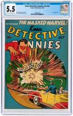 "KEEN DETECTIVE COMICS" #V2 #10 OCTOBER 1939 CGC 5.5 FINE-.